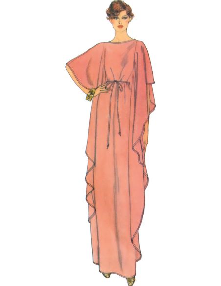 Patron Vogue 1886 A - Caftan large et fluide