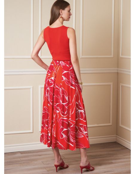 Patron Vogue 1890 F5 - Jupes évasées avec ceinture en forme