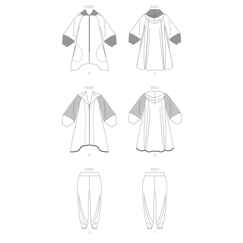 Patron Vogue 1891 A - Veste légère ample