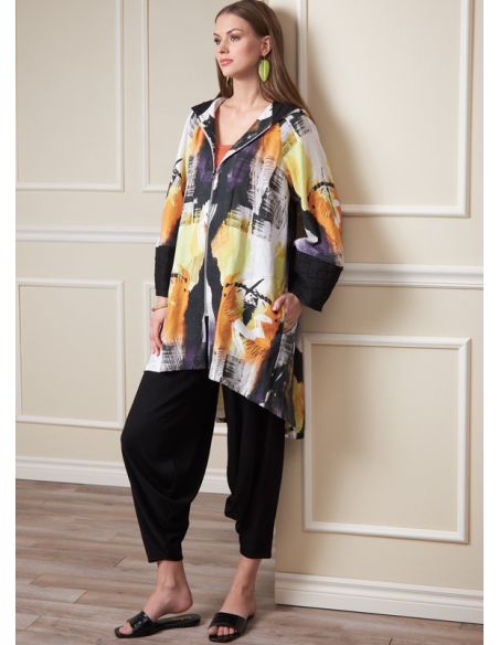 Patron Vogue 1891 A - Veste légère ample