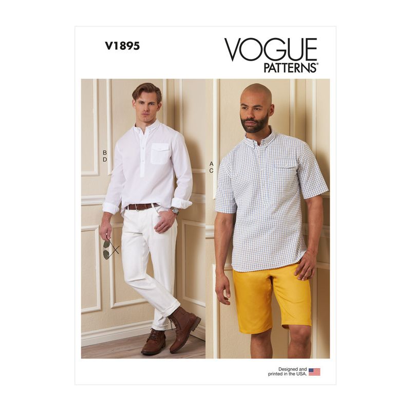 Patron Vogue 1895 MUU - Chemise, short et pantalon pour homme