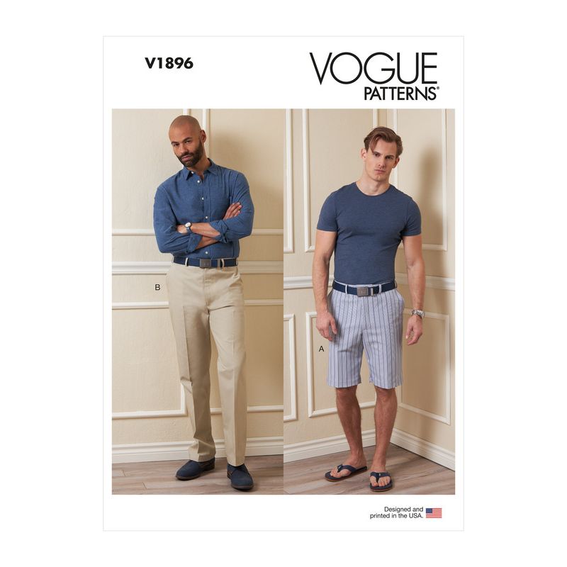 Patron Vogue 1896 MUU - Short et pantalon pour homme