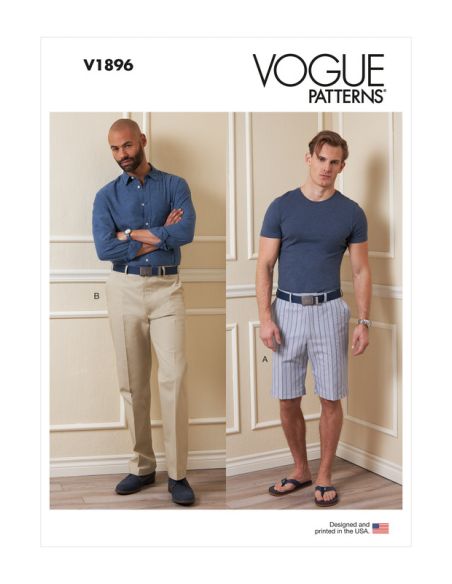 Patron Vogue 1896 MXX - Short et pantalon pour homme