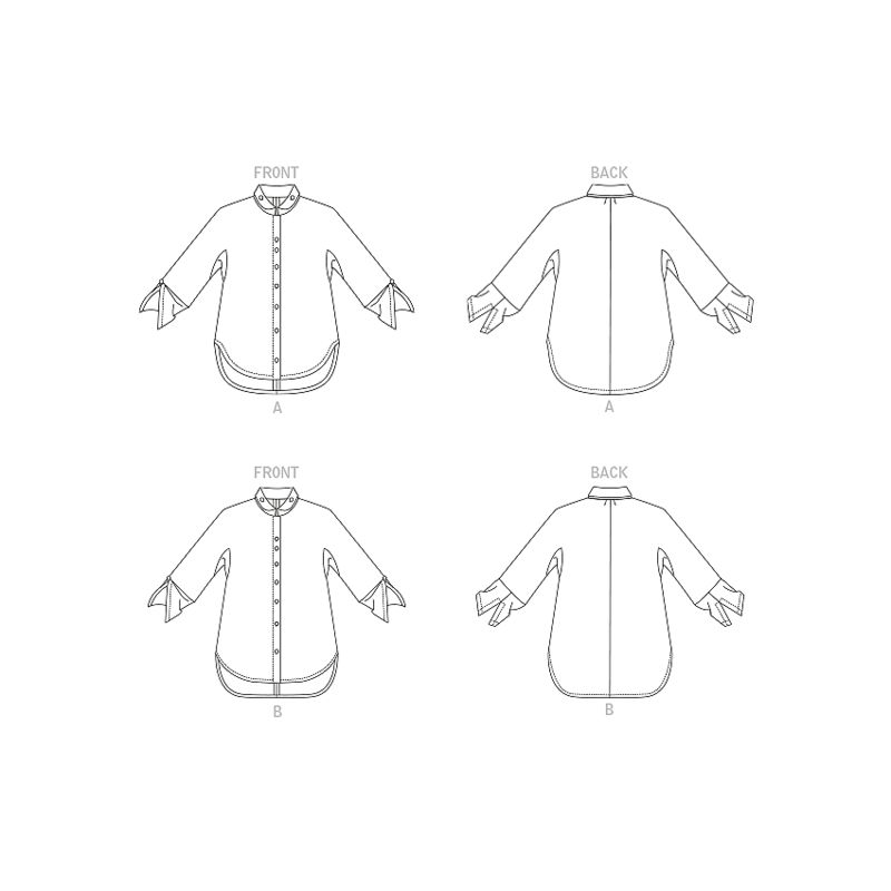 Patron Vogue 1899 ZZ - Chemises amples