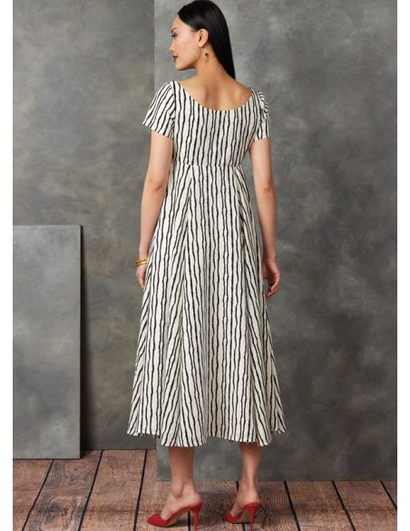 Patron Vogue 1901 A5 - Haut décolleté bateau, short et pantalon