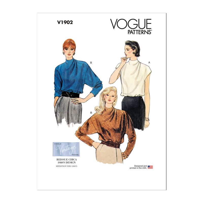 Patron Vogue 1902 A5 - Chemisier très ample