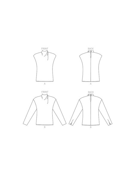 Patron Vogue 1902 F5 - Chemisier très ample