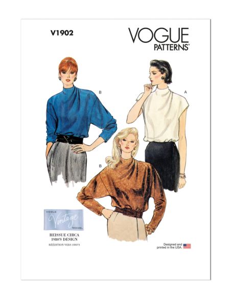 Patron Vogue 1902 F5 - Chemisier très ample