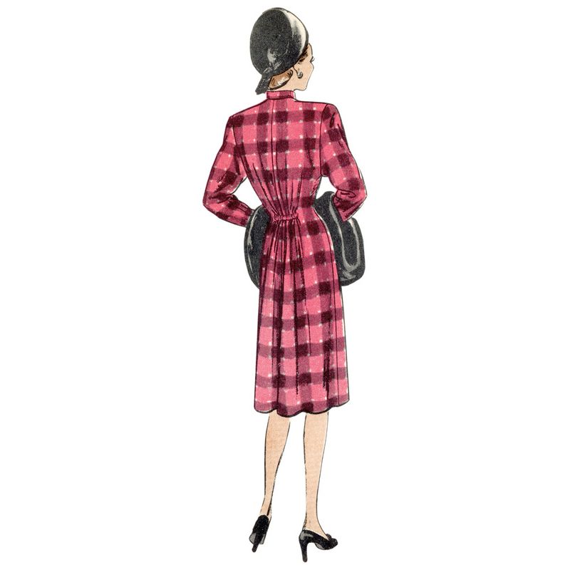 Patron Vogue 1903 B5 - Manteau pleine longueur à ceinture