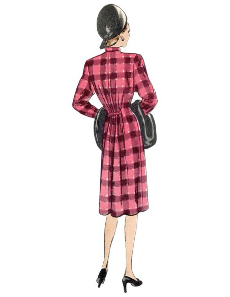 Patron Vogue 1903 Y5 - Manteau pleine longueur à ceinture