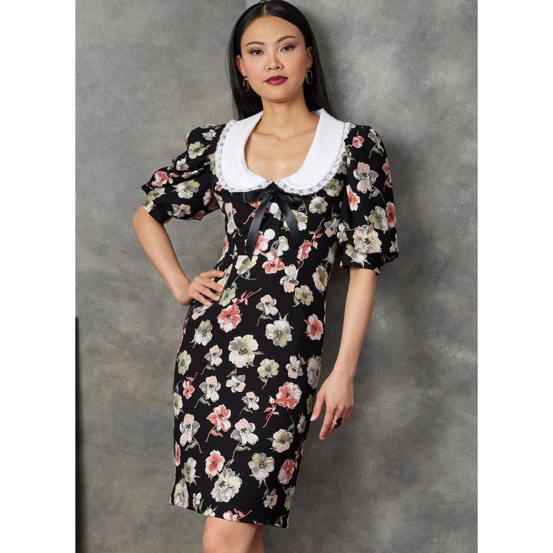 Patron Vogue 1905 Y5 - Robe moulante à taille haute