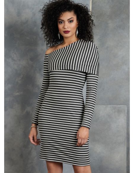 Patron Vogue 1906 B5 - Robe droite moulante