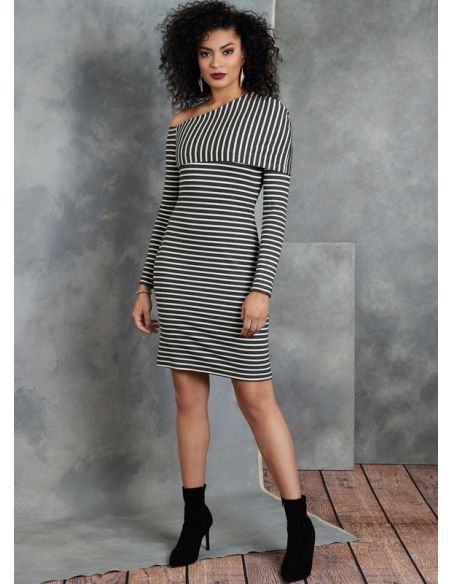 Patron Vogue 1906 Y5 - Robe droite moulante