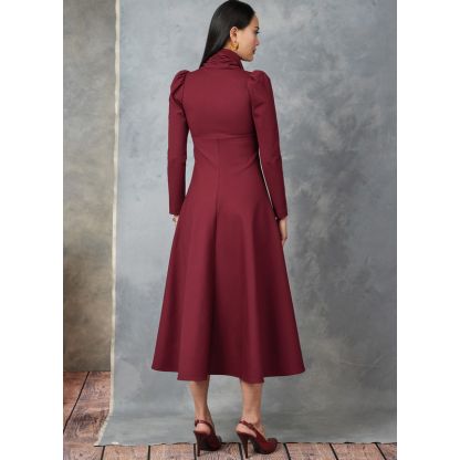 Patron Vogue 1907 Y5 - Robe avec col drapé 2