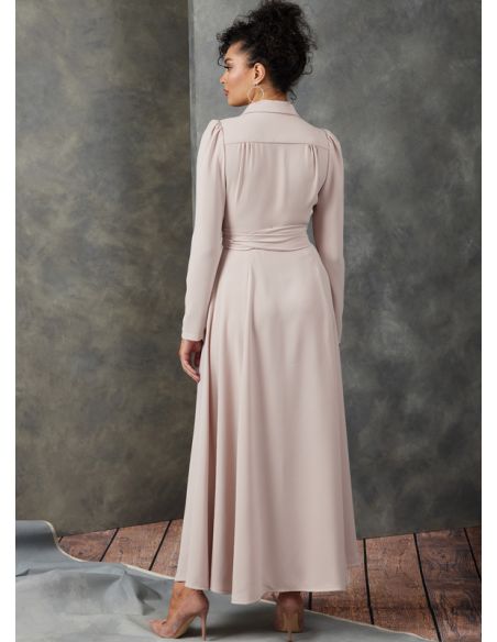 Patron Vogue 1908 A - Robe non doublée, moulante sur la poitrine