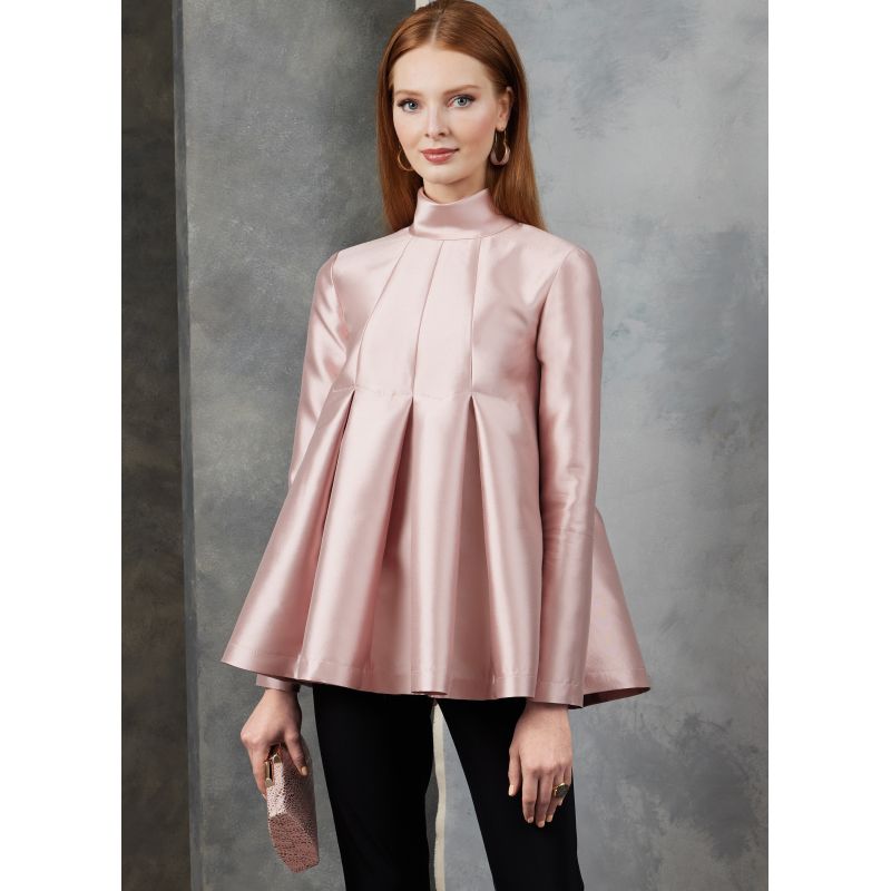 Patron Vogue 1909 A - Haut semi ajusté sur la poitrine