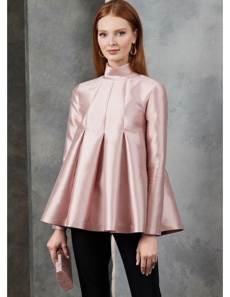 Patron Vogue 1909 A - Haut semi ajusté sur la poitrine