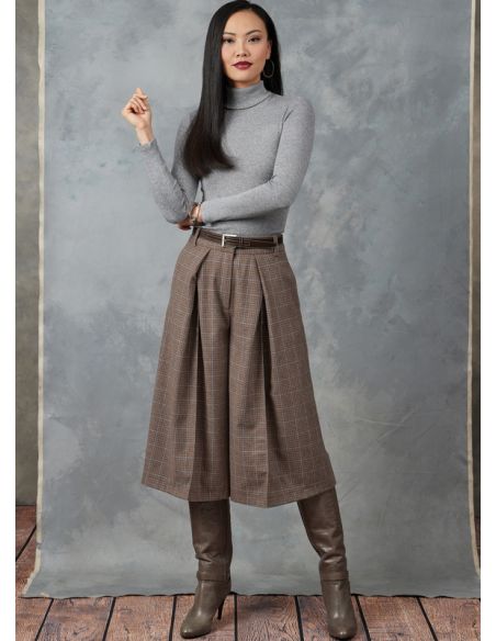 Patron Vogue 1910 Y5 - Pantalon plissé à jambes larges