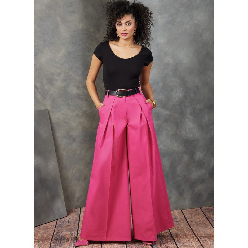 Patron Vogue 1910 Y5 - Pantalon plissé à jambes larges