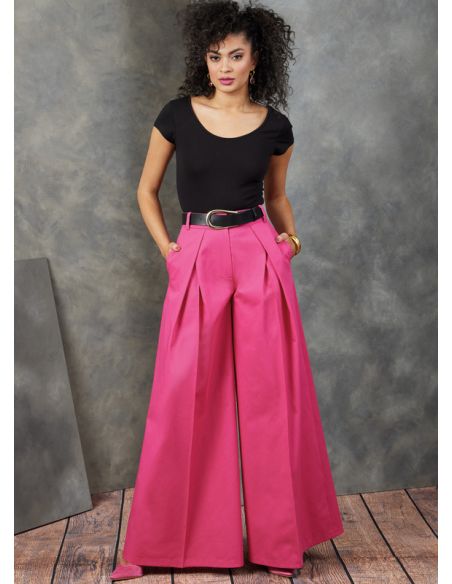 Patron Vogue 1910 Y5 - Pantalon plissé à jambes larges