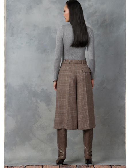 Patron Vogue 1910 Y5 - Pantalon plissé à jambes larges