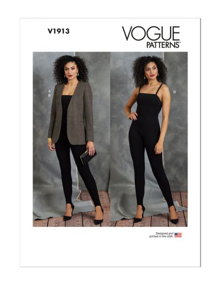Patron Vogue 1913 Y5 - Blazer & combinaison