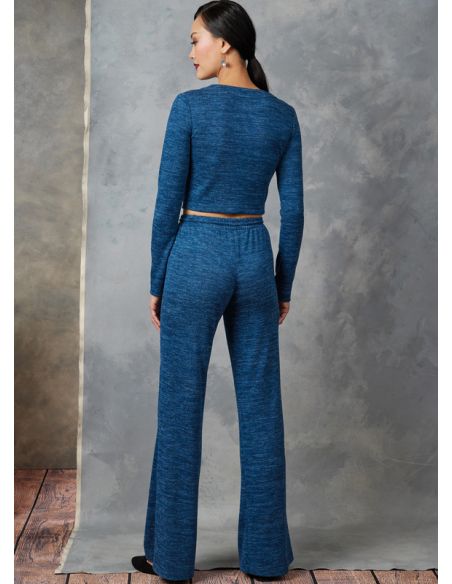 Patron Vogue 1914 Y - Cardigan, tunique et pantalon