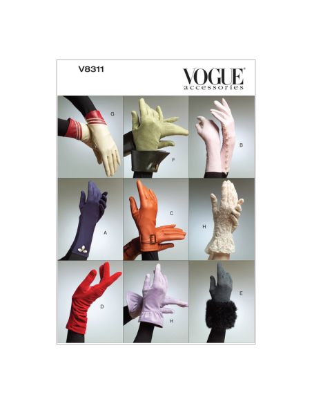 Patron Vogue 8311 O - Gants