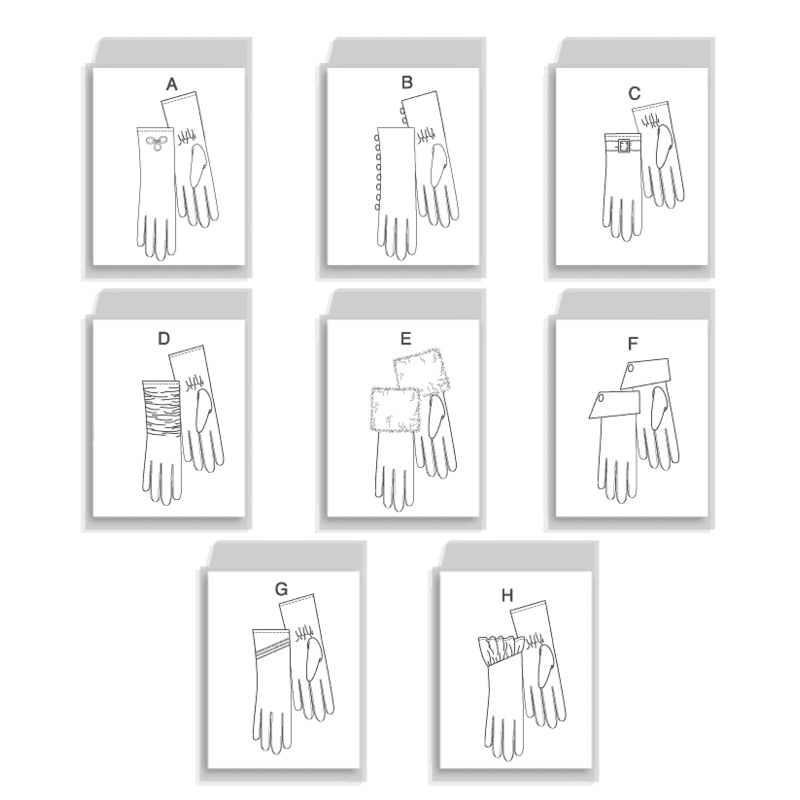 Patron Vogue 8311 O - Gants