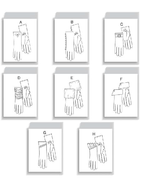 Patron Vogue 8311 O - Gants