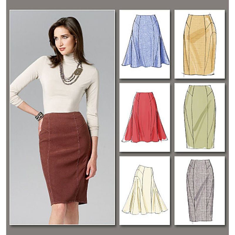 Patron Vogue 8750 AA - Jupes styles crayon et tulipe