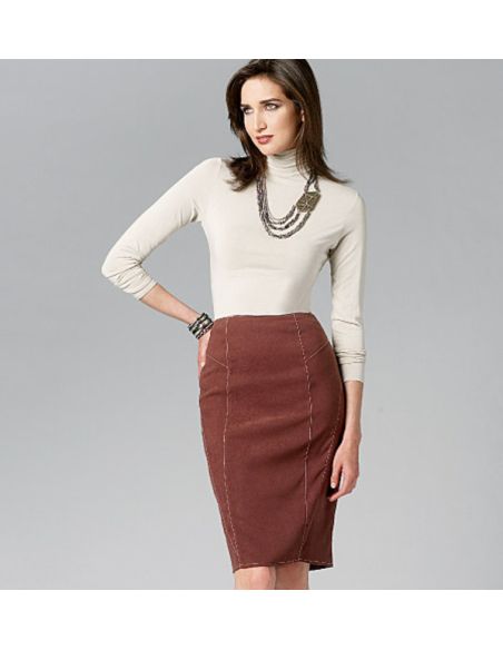 Patron Vogue 8750 AA - Jupes styles crayon et tulipe