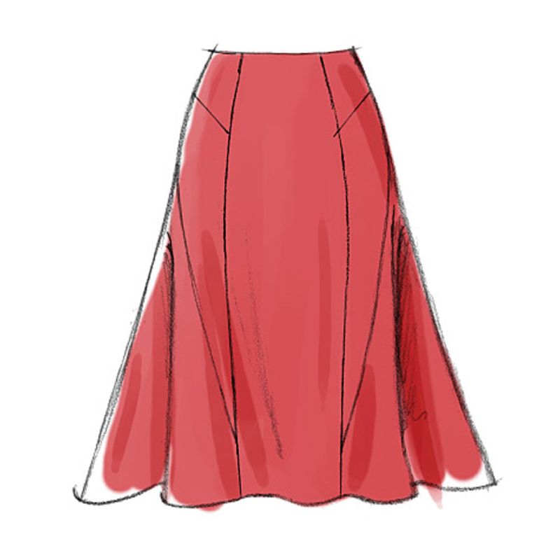 Patron Vogue 8750 AA - Jupes styles crayon et tulipe