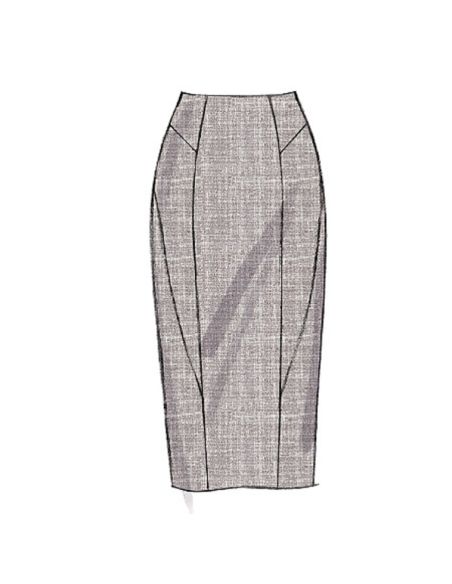 Patron Vogue 8750 D - Jupes styles crayon et tulipe