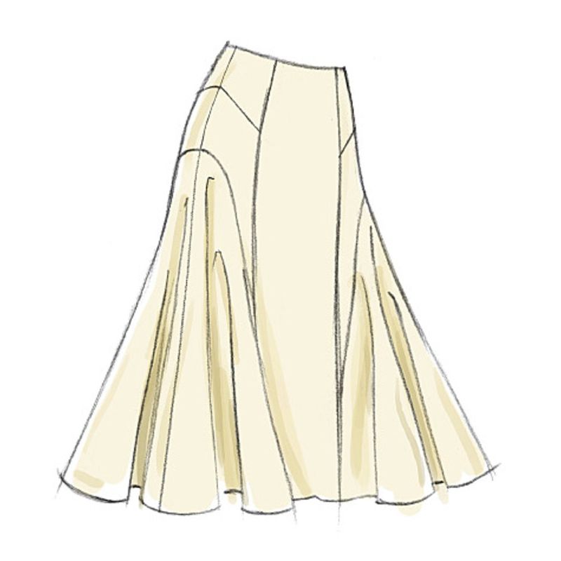Patron Vogue 8750 D - Jupes styles crayon et tulipe