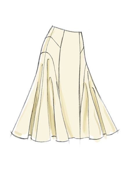 Patron Vogue 8750 D - Jupes styles crayon et tulipe