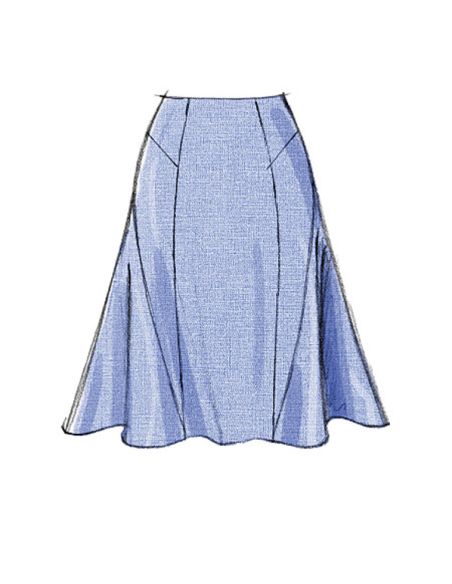 Patron Vogue 8750 D - Jupes styles crayon et tulipe