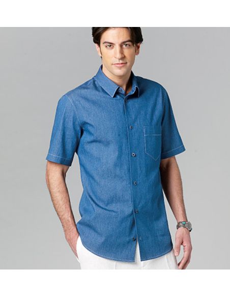 Patron Vogue 8759 MUU - Chemises pour homme