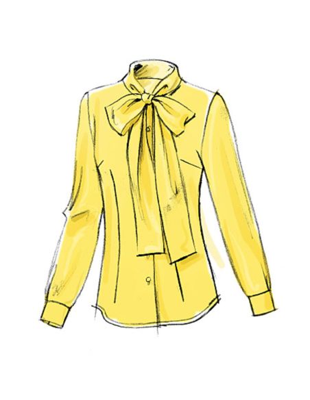 Patron Vogue 8772 E5 - Chemisiers et tuniques pour femme