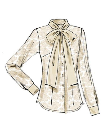 Patron Vogue 8772 E5 - Chemisiers et tuniques pour femme