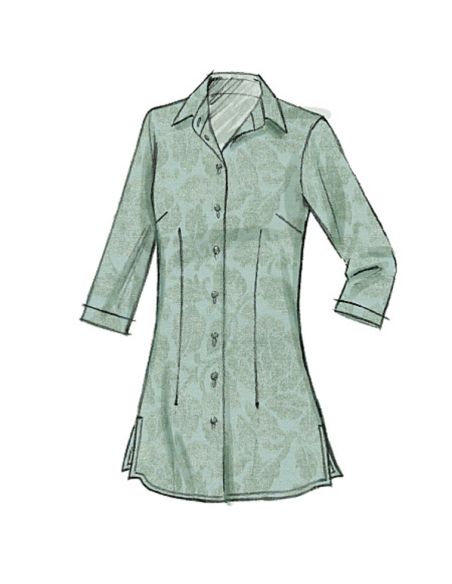 Patron Vogue 8772 E5 - Chemisiers et tuniques pour femme