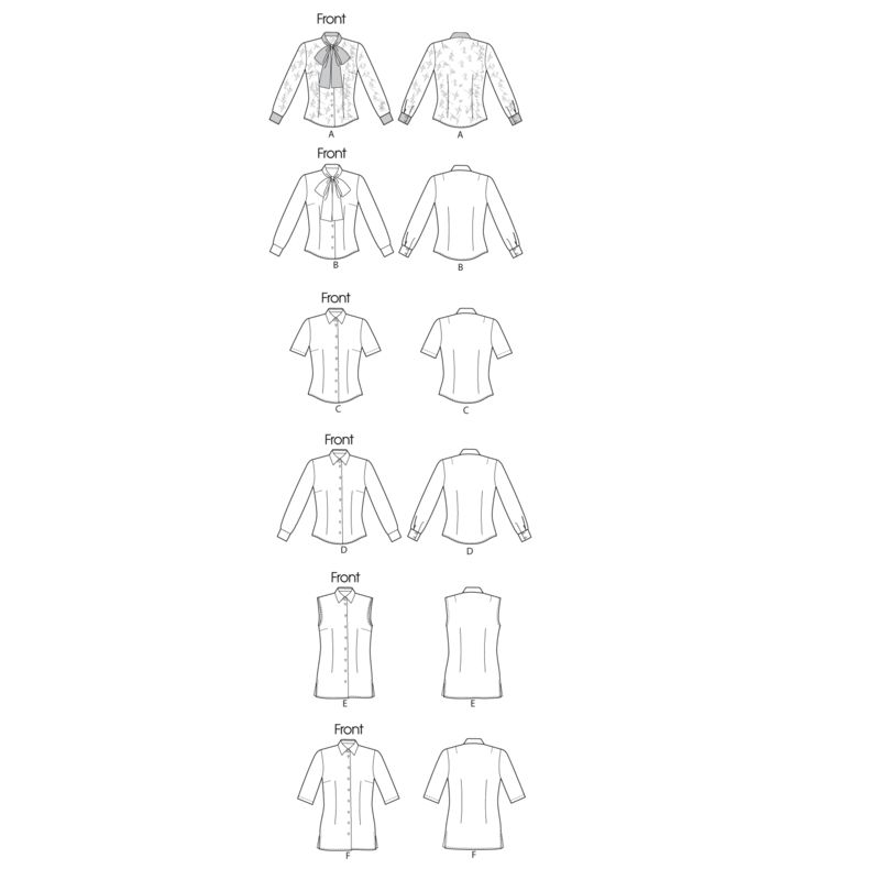 Patron Vogue 8772 E5 - Chemisiers et tuniques pour femme