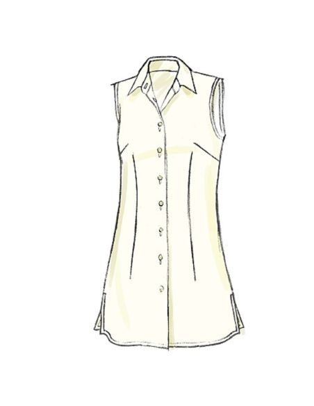 Patron Vogue 8772 E5 - Chemisiers et tuniques pour femme