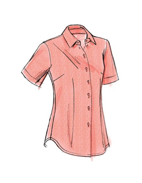 Patron Vogue 8772 E5 - Chemisiers et tuniques pour femme