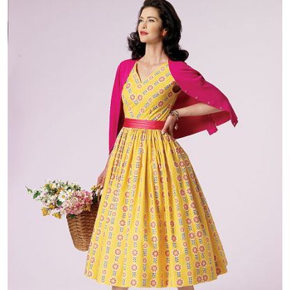 Patron Vogue 8789 A5 - Robes femme style années 1950 2