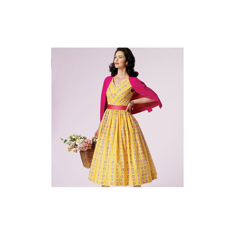 Patron Vogue 8789 E5 - Robes femme style années 1950