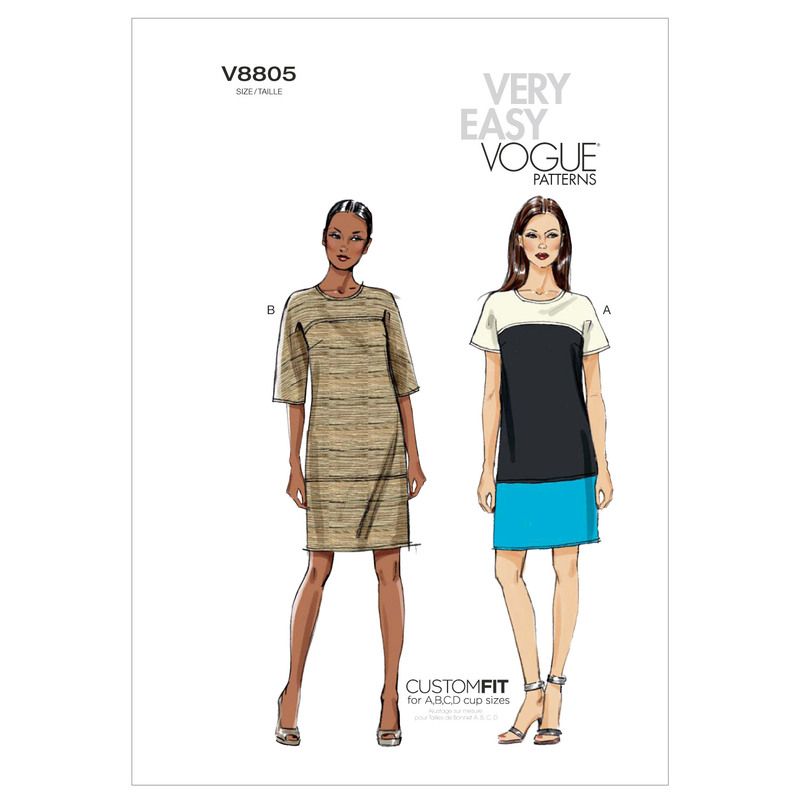 Patron Vogue 8805 F - Robes femme