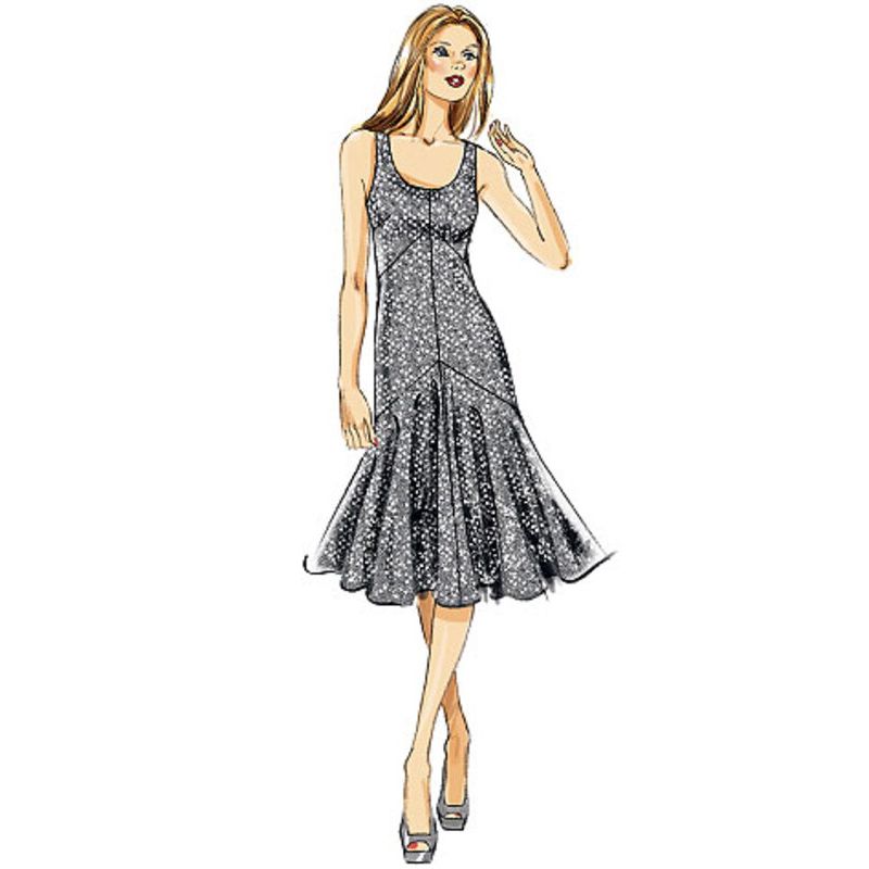 Patron Vogue 8814 A - Robes femme coupe sirène