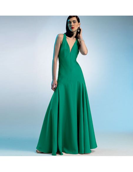 Patron Vogue 8814 A - Robes femme coupe sirène