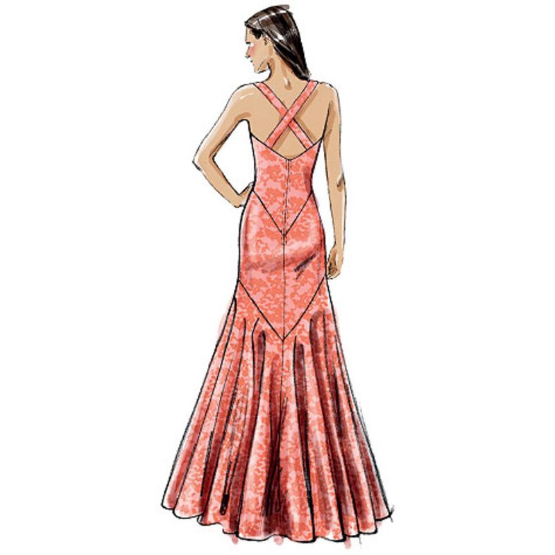 Patron Vogue 8814 A - Robes femme coupe sirène